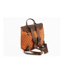 Bolso Mochila Solapa Plisado Trenza Christine