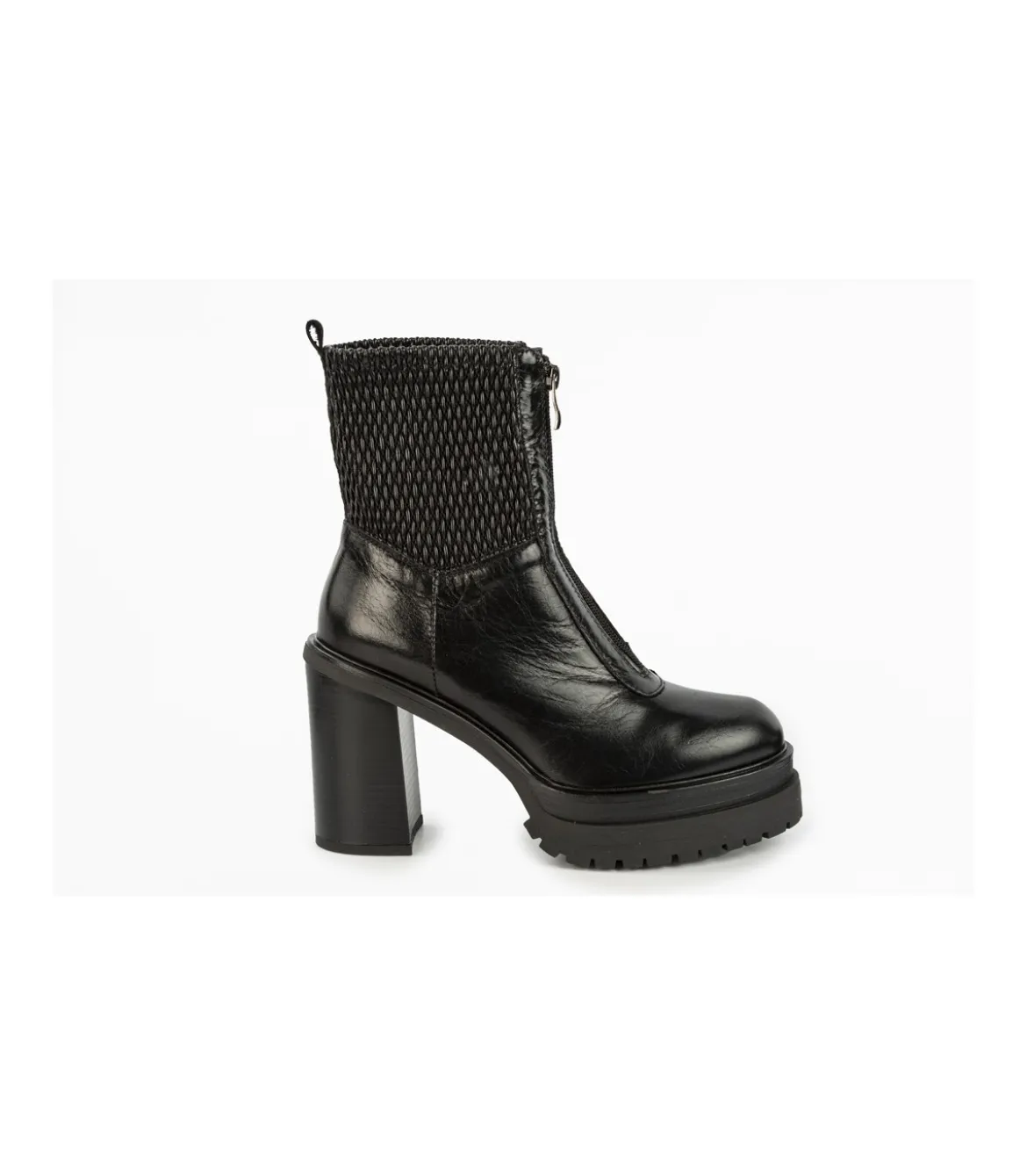 Botin Con Tacon Mauve