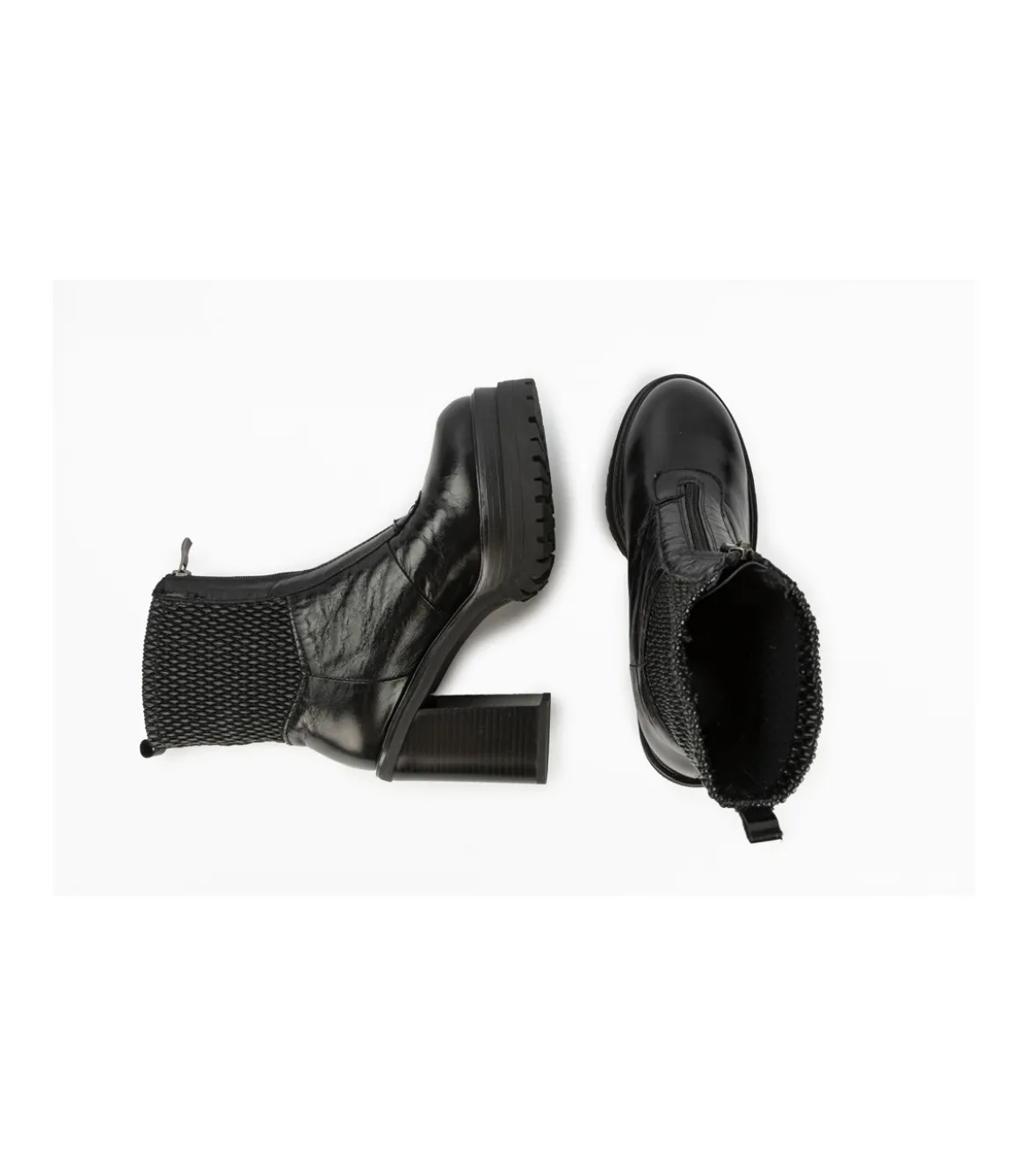 Botin Con Tacon Mauve