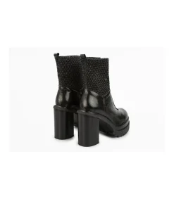 Botin Con Tacon Mauve