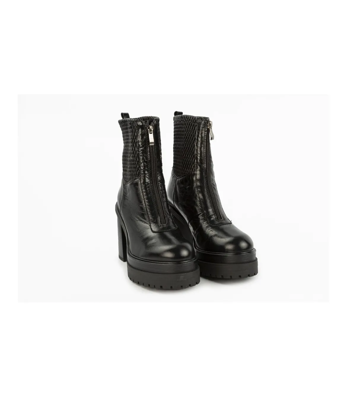Botin Con Tacon Mauve