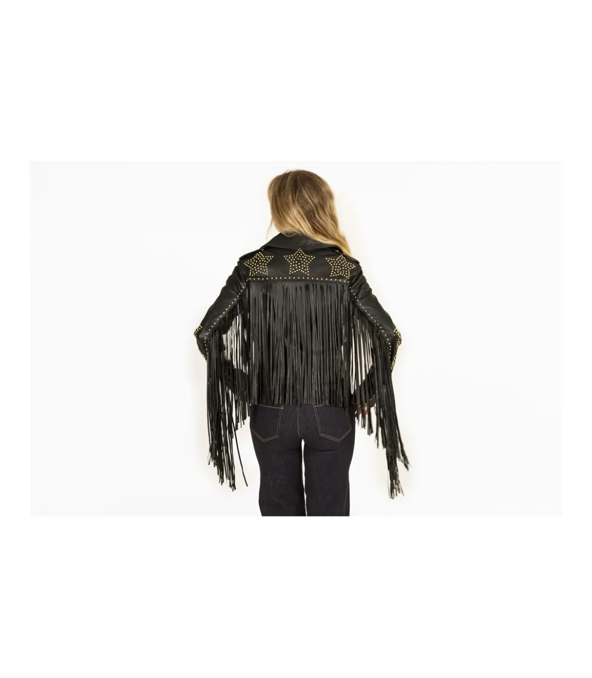 Chaqueta Estrellas Y Flecos