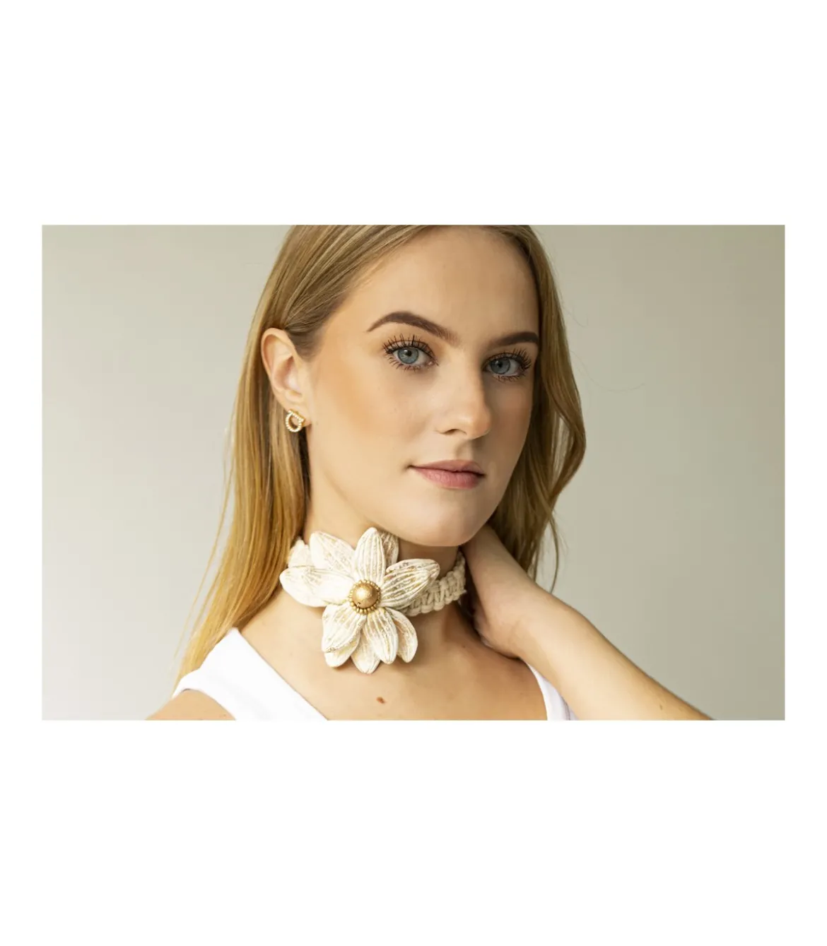 Collar Choker Flor
