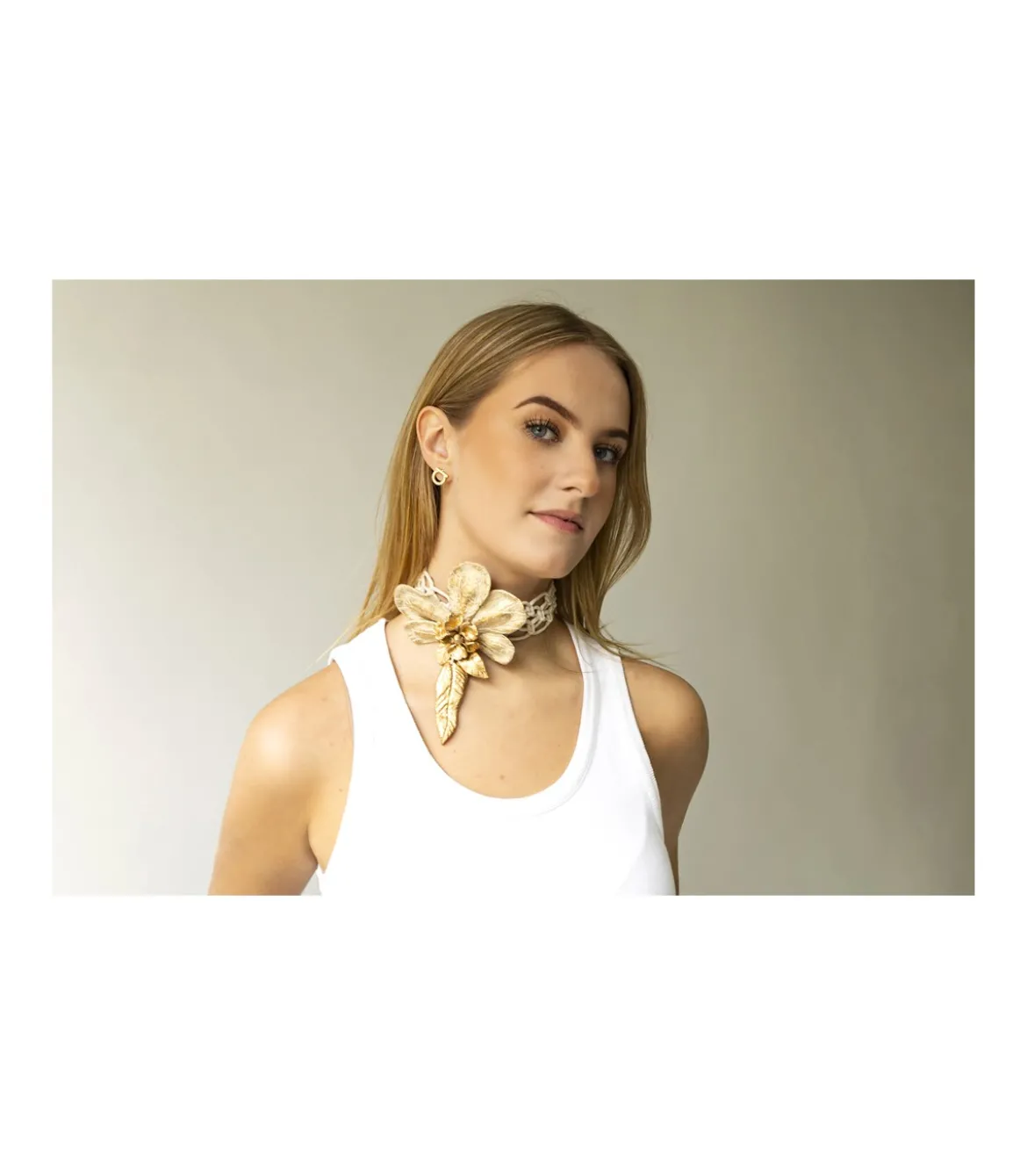 Collar Choker Flor