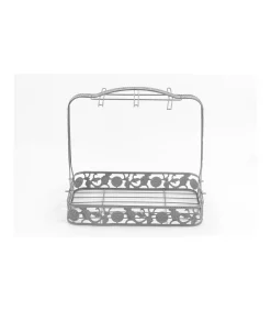 Expositor Cesta De 6 Vasos Y Platos 30x27.5x18cm Love&home
