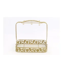 Expositor Cesta De 6 Vasos Y Platos 30x27.5x18cm Love&home