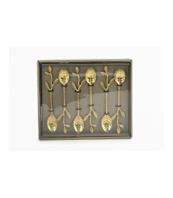 Juego 6 Cucharas Hojas Largo18cm Love&home