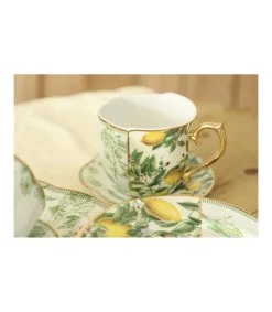 Juego Taza Y Plato Asimetrico Love&home