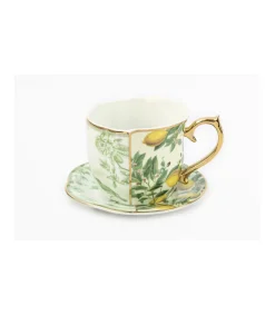 Juego Taza Y Plato Asimetrico Love&home