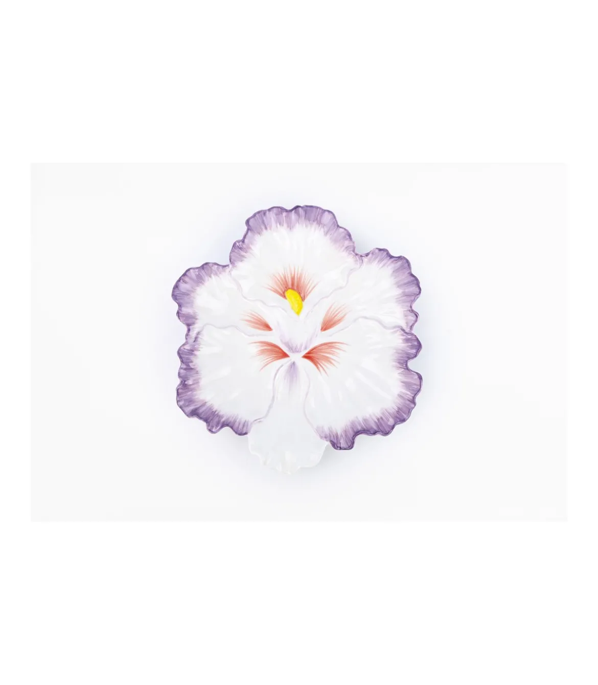 Plato Diametro Flor Pintado A Mano 24cm Love&home