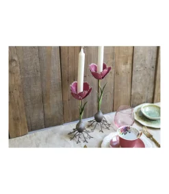 Portavelas Tulipan Alto 25cm Love&home