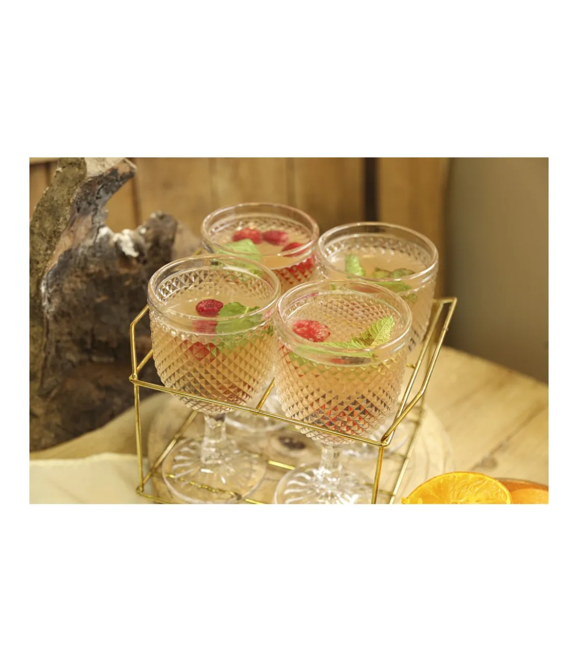 Set De 4 Copas 350ml Love&home