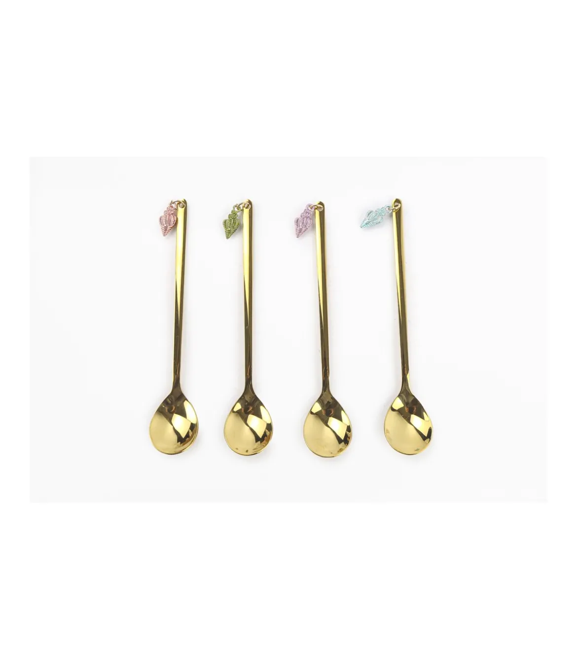 Set De 4 Cucharillas Conchas Love&home