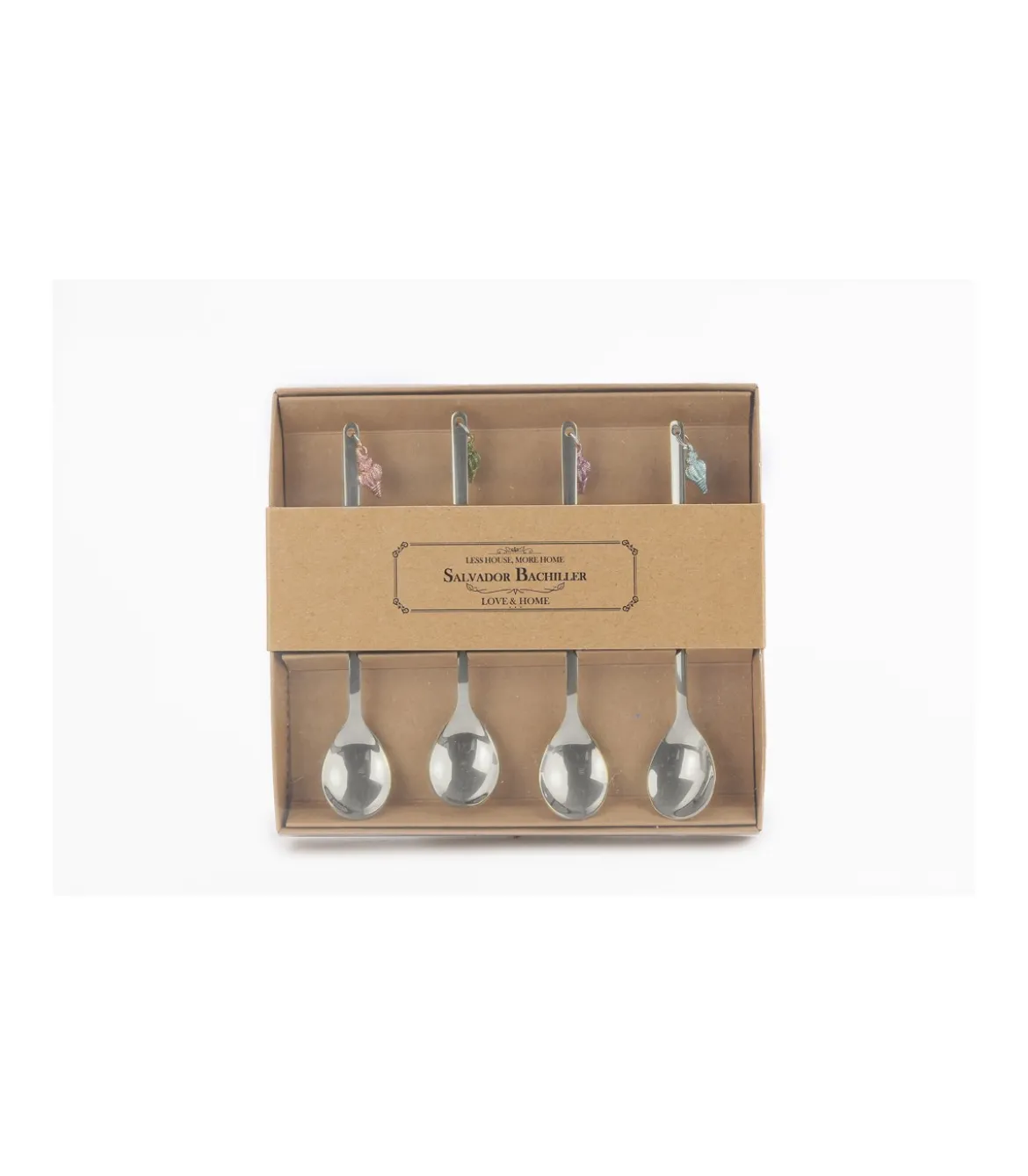 Set De 4 Cucharillas Conchas Love&home