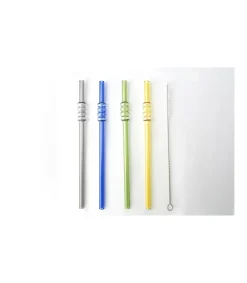 Set De 4 Pajitas Bubbles Con Cepillo Love&home