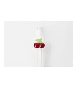 Set De 4 Pajitas Cerezas Con Cepillo Love&home