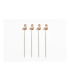 Set De 4 Pinchos Flamingo Love&home
