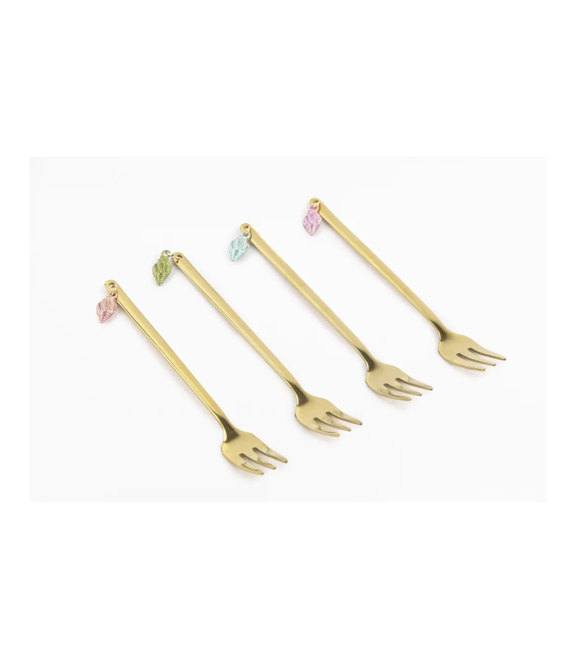 Set De 4 Tenedores Conchas Love&home