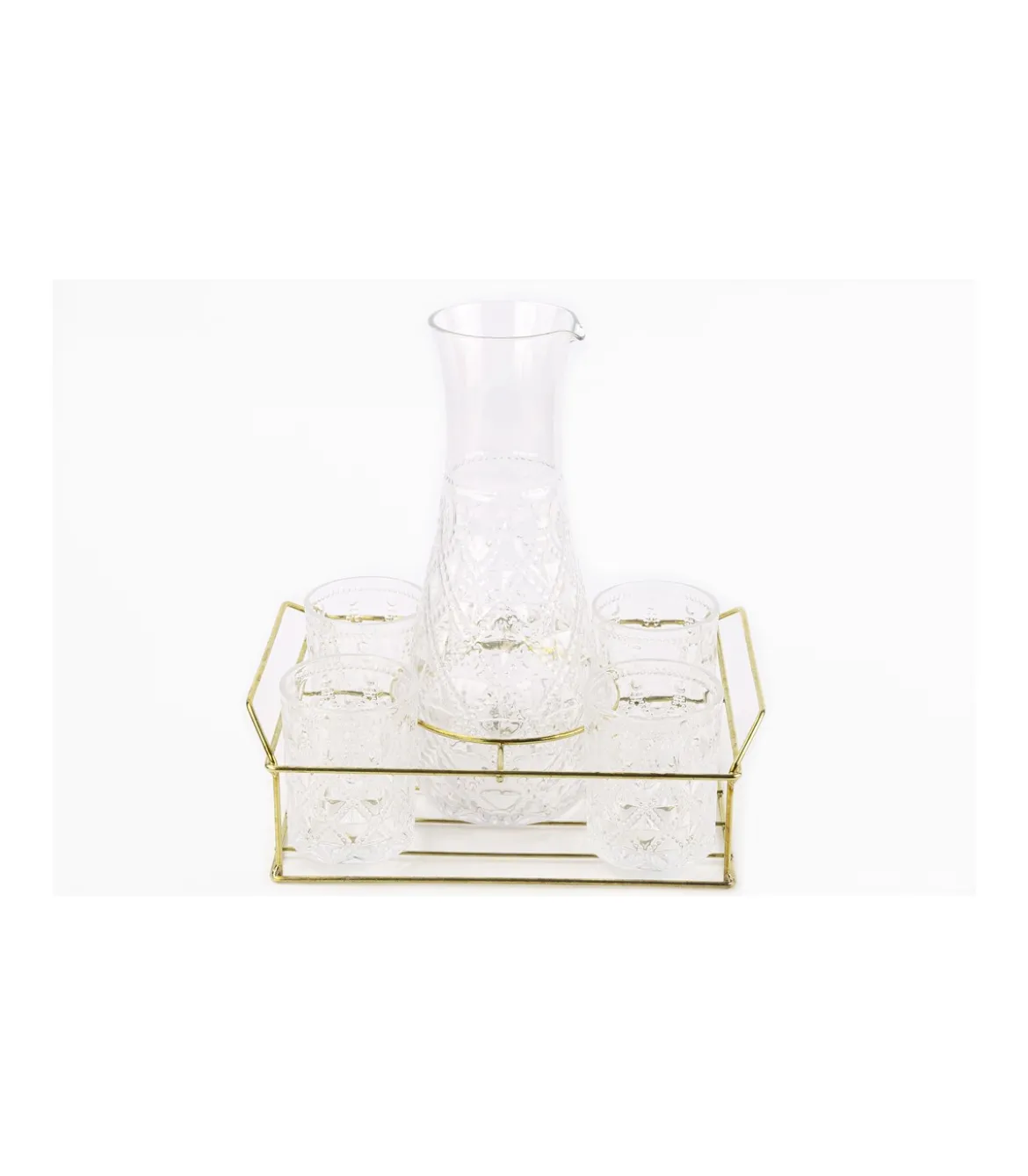 Set Jarra Y 4 Vasos 300ml Love&home