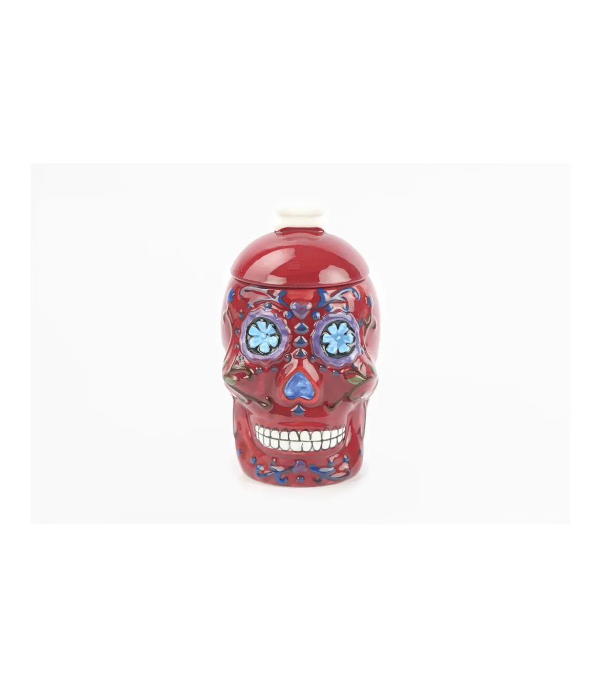 Taza Con Tapa Calavera Love&home