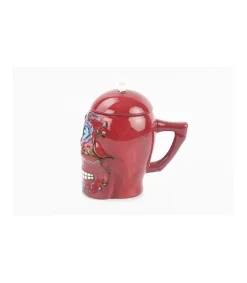 Taza Con Tapa Calavera Love&home
