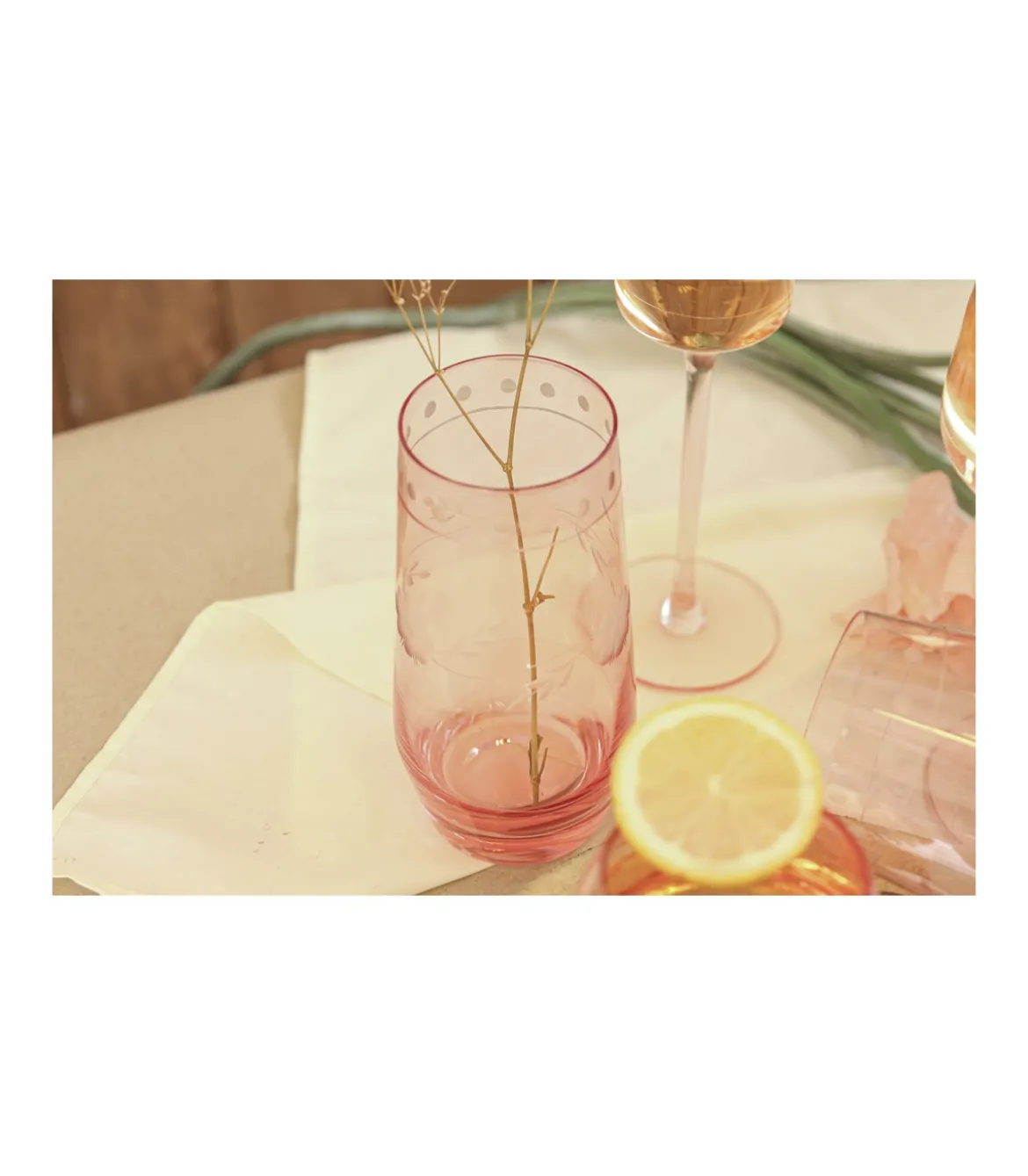 Vaso Tallado 530ml Love&home