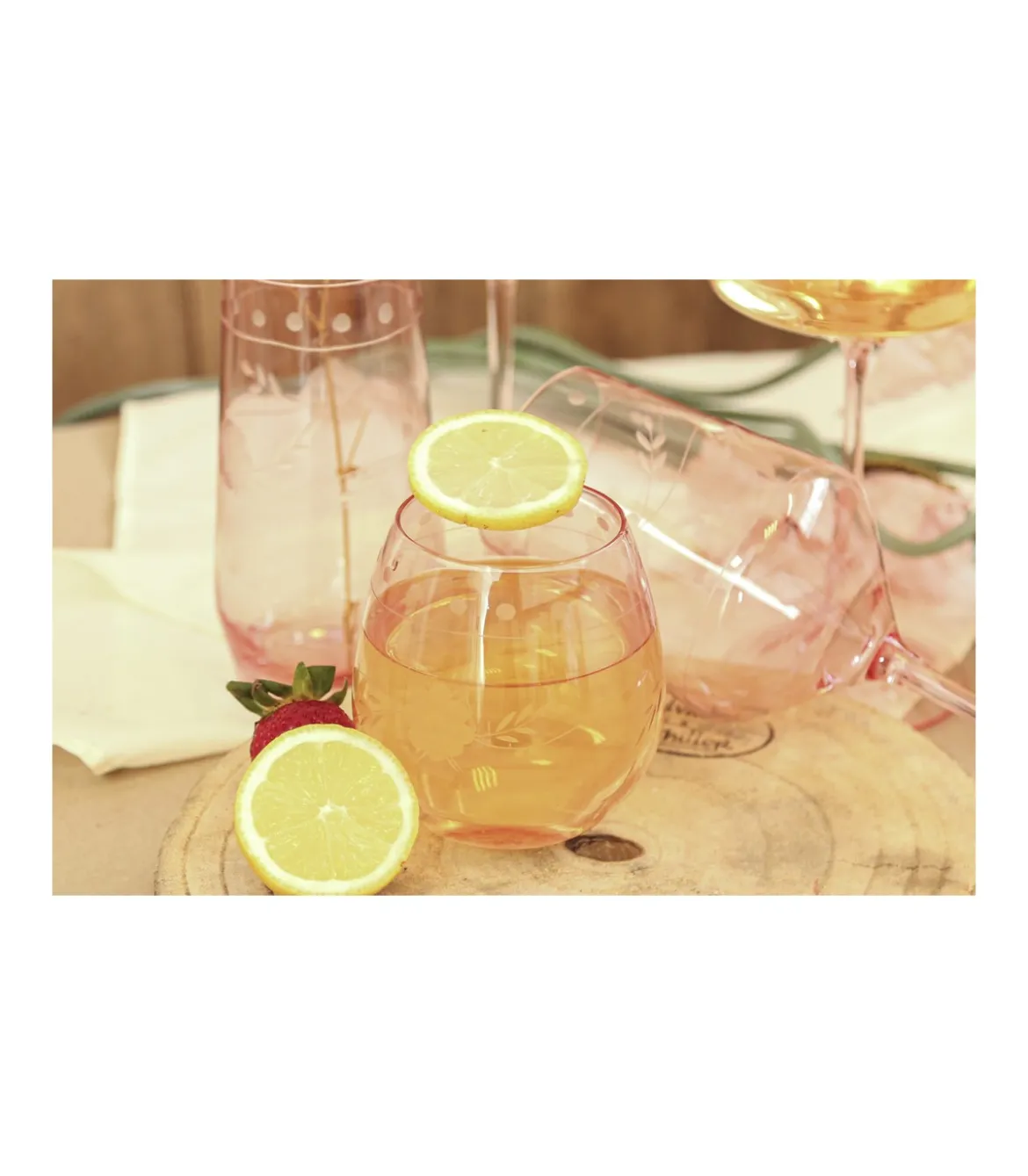 Vaso Tallado 440ml Love&home